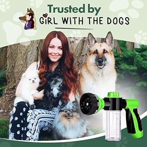 Soap  shampoo dispenser for pet wash and garden hose sprayer nozzle   cucciolini doodles