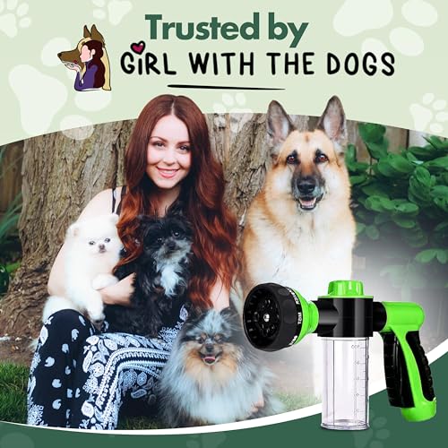 Girl with The Dogs Soap & Shampoo Dispenser for Pet Wash and Garden Hose Sprayer Nozzle - Image 3