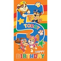 PAW PATROL BIRTHDAY CARD AGE 5