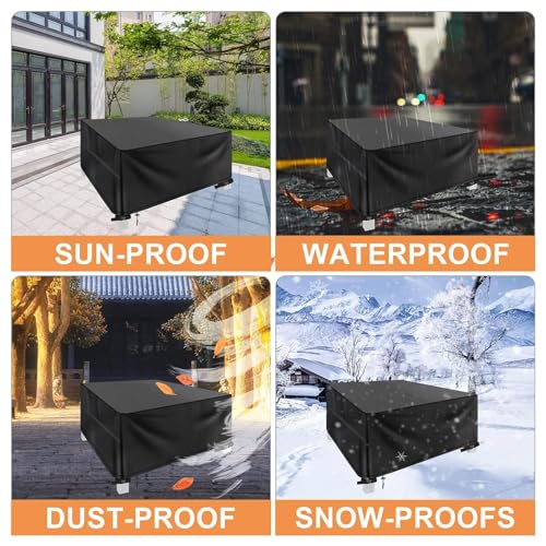 Housse salon de jardin imperméable et anti-UV pour mobilier extérieur