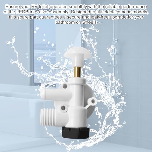 Image of 385314349 RV Toilet Water Valve Assembly for Dometic Sealand EcoVac Vacuflush, Rv Toilet Valve Replacement, Does Not Fit for Dometic 300 301 310 320