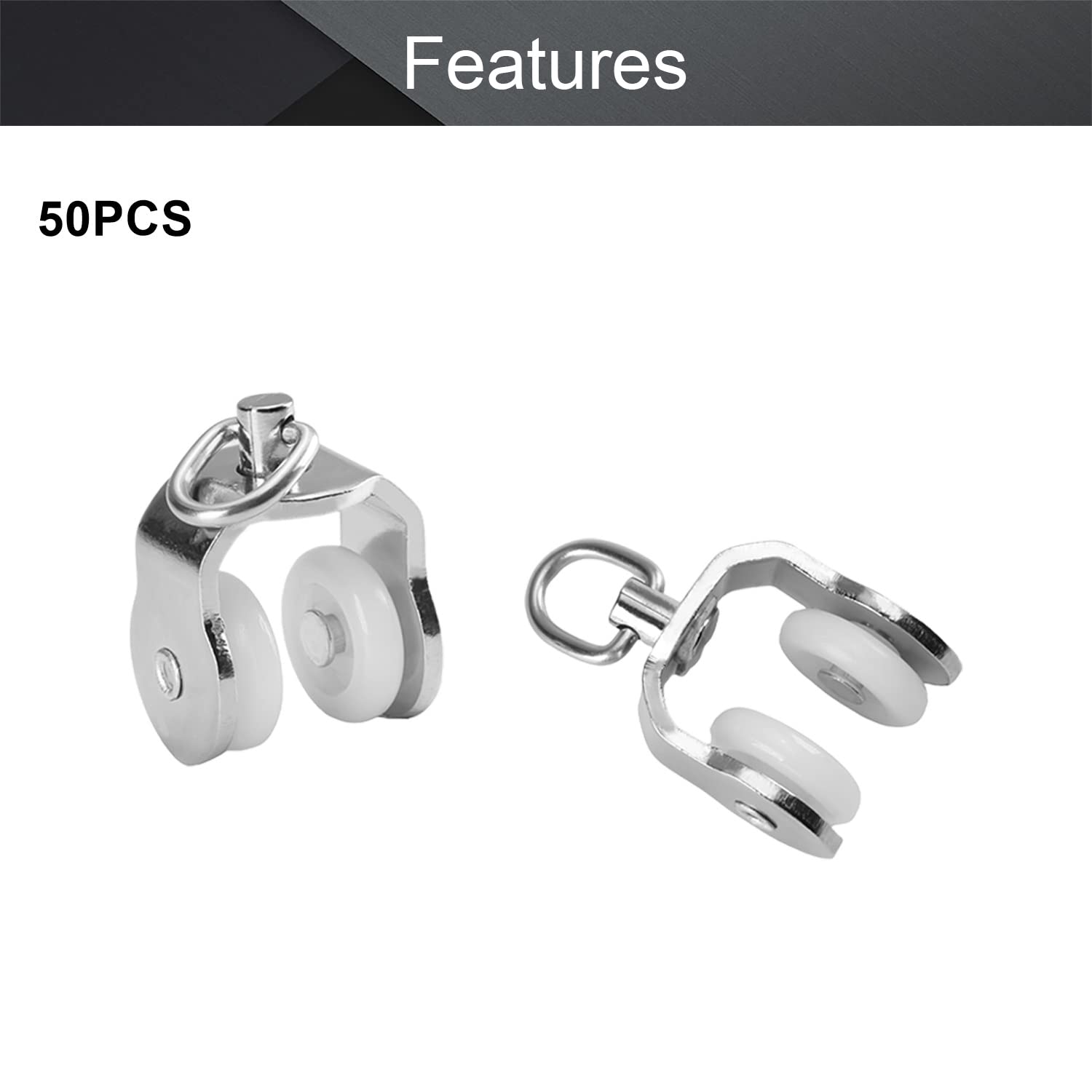 Kit De Rail à Rideaux Déco De 400cm Blanc - Fixation Plafond - Boulet