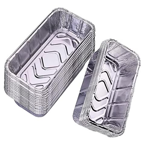 DONSIQIZZ 30-Pack Grease Tray Liner Drip Pan Liners for Members Mark 5-Burner Outdoor Flat Top Gas Griddle l Replacement 5 Burner Griddle Aluminum Foil Grease pan Disposable Cover