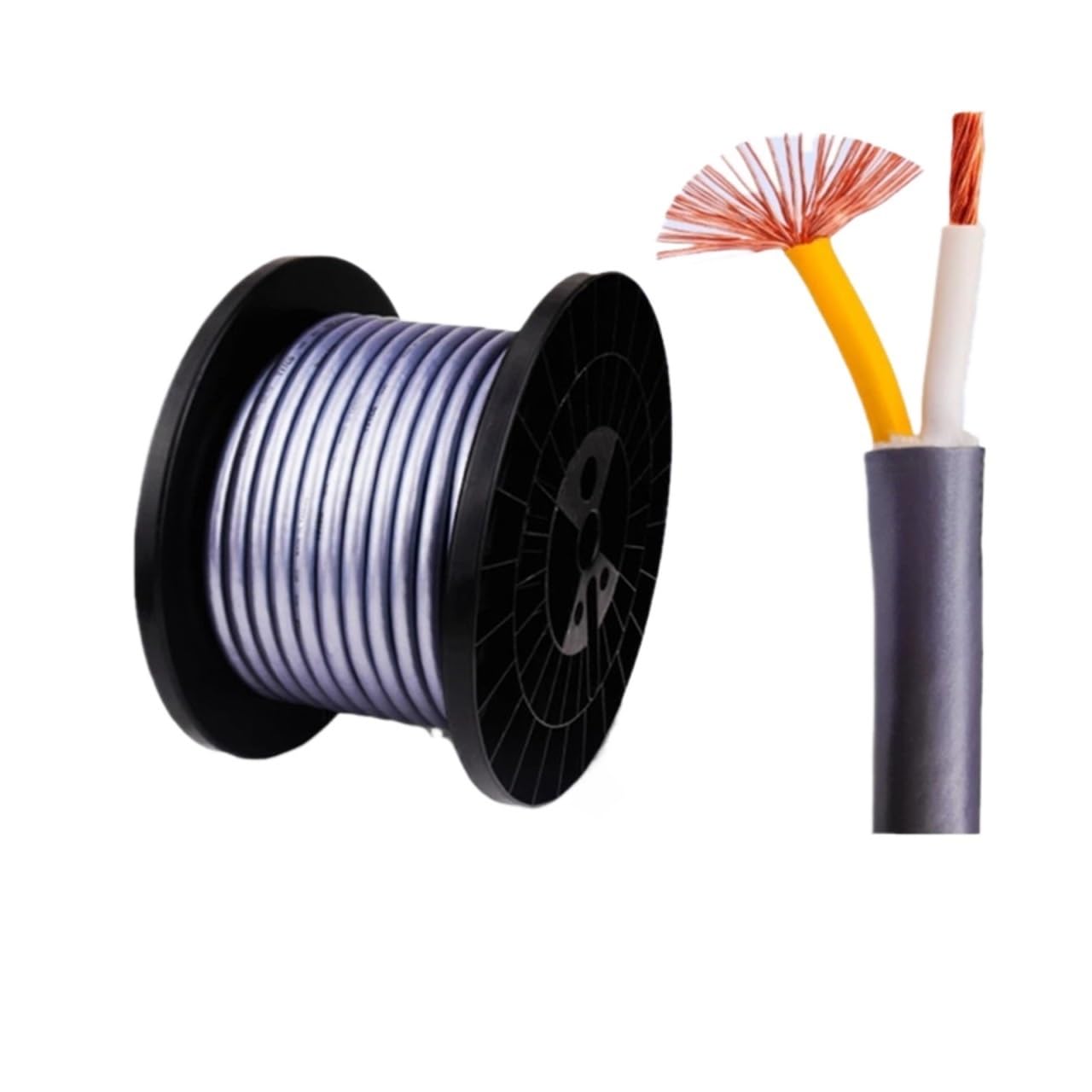 Wen ST 6N OCC Audio Cable Pure Copper HiFi Speakers Bulk Cable for Power Amplifiers Subwoofer Acoustics DIY Home Theater(2m)