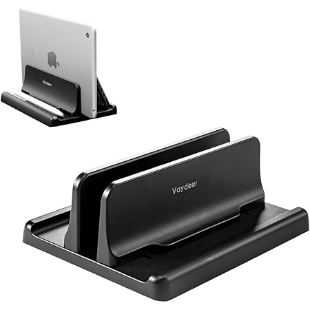 Amazon Vaydeer Abs調節 可能ノートパソコンスタンド 縦置きノートpc スタンド Pc スタンド 収納 ホルダ Macbook Pro Air Mac Hp Dell Microsoft Surface Lenovo 全て 対応 ブラック ノートパソコンスタンド 文房具 オフィス用品