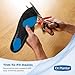 Dr. Plantar Massaging Gel Insoles for Men, Memory Foam, Arch Support & Acupressure Massage, Sizes 8-12, Trim to Fit