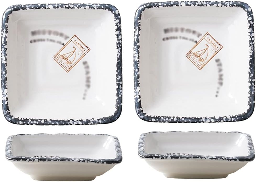 Sauce Dipping Bowls Ceramic Sauce Dish Japanese Style Soy Sauce Dish Dipping Sauce Bowls for Seasoning Sushi Dessert Fruit Appetizer Seasoning Dishes Small Pinch Bowls for Kitchen Prep
