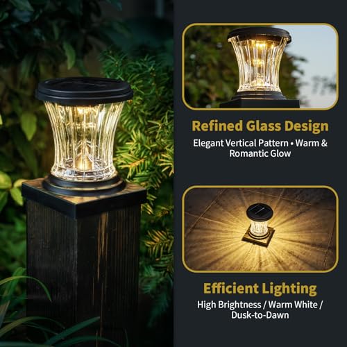 Luces solares de vidrio de diseño modular elegante y resistente 2