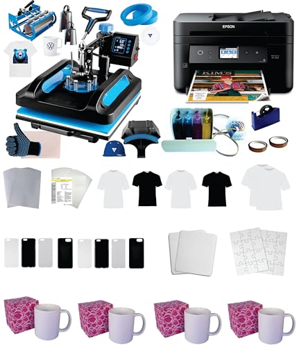 Pro Sublimation Printer 15x15in 8in1 Pro Heat Press 30oz Tumbler ...
