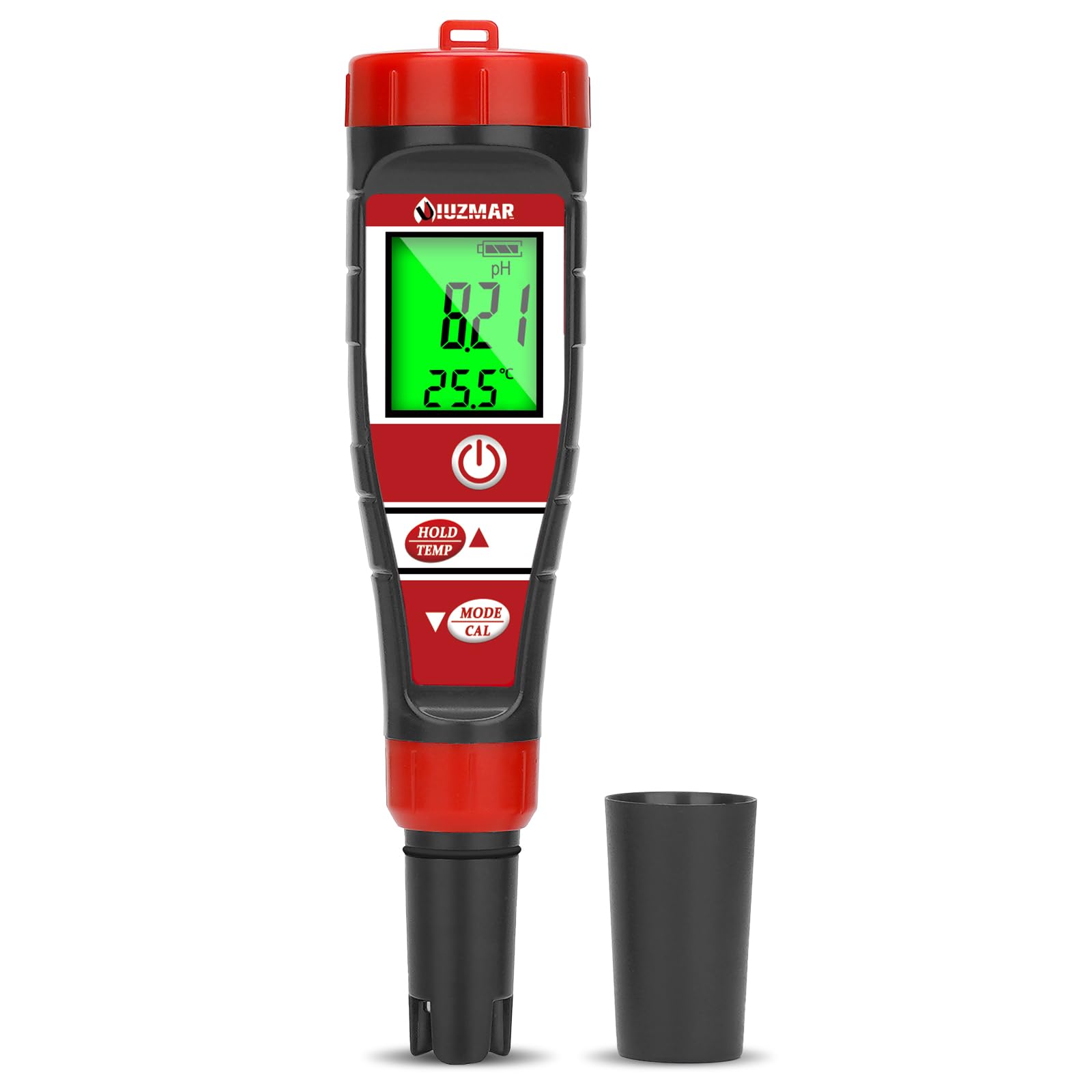 UIUZMAR Medidor de pH EC TDS 4 en 1 para Agua Piscina Hidroponia
