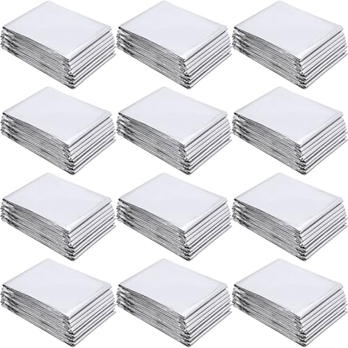 HONMEET 12 Láminas De Reflectante Plateada para Jardín y Plantas, Delgada De para Invernaderos, Láminas Térmicas Protectoras para Cultivo Exterior y Emergencia