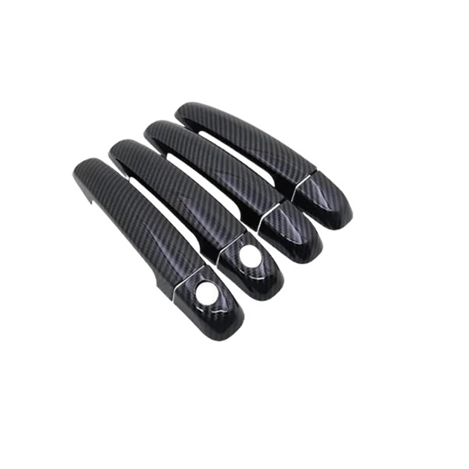 Lzbzhb 4Handle 2 Kyeholes Car Exterior Outsidedoor Handle For Mazda For Vx-1 2012 2013 2014 2015 2016 2017 Car Exterior Accessories Stickers Carbon Fiber For Smart Door Handle Cover Corate(4Handle 2 Kyeholes)