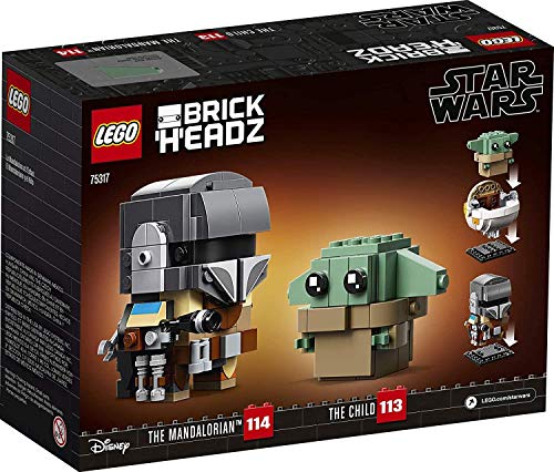 BrickHeadz Star Wars The Mandalorian & The Child 75317 - Lego - Immagine 4