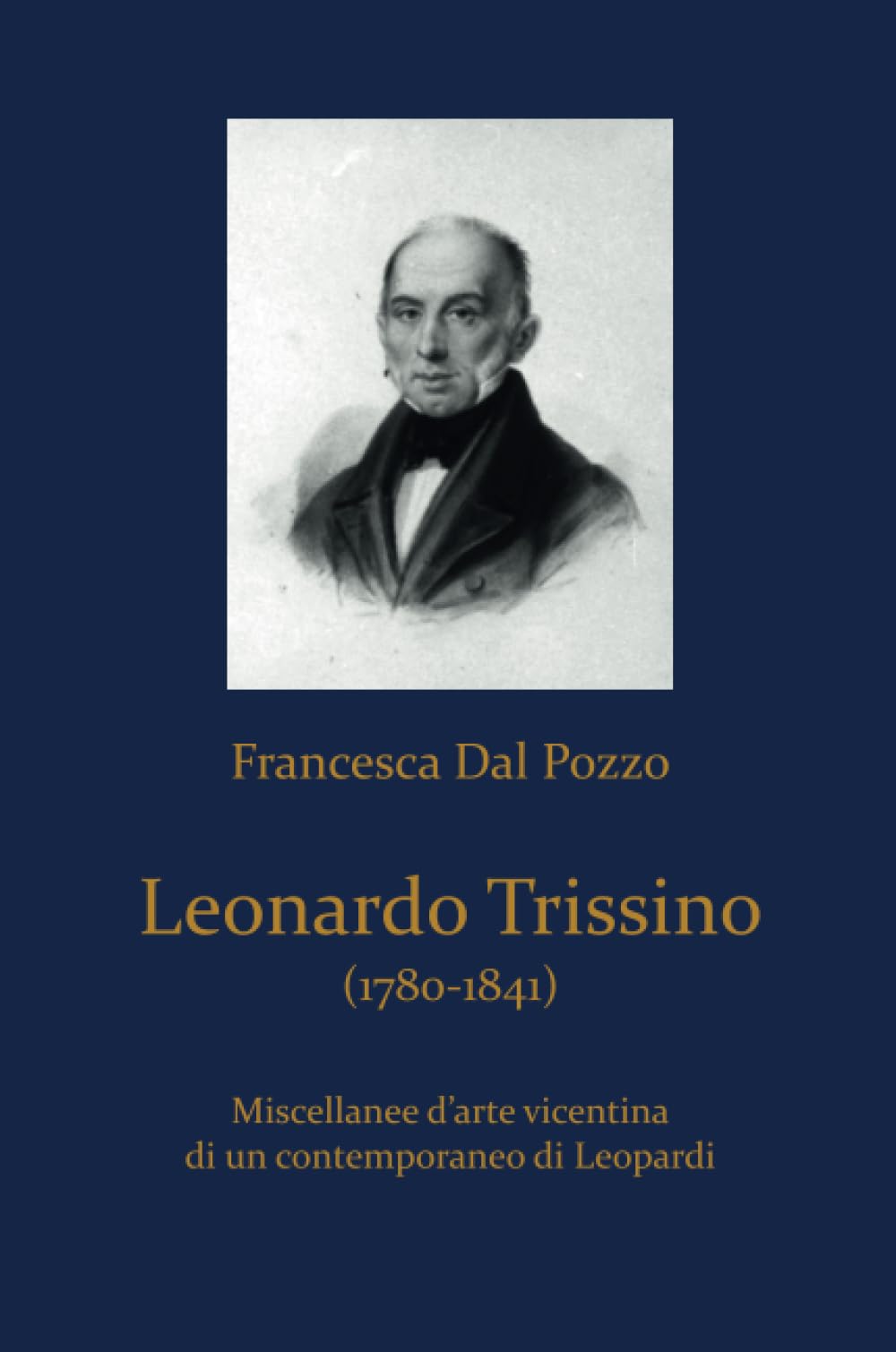 Gravure Leonardo Trissino 1780-1841 pour décorer un bureau ancien