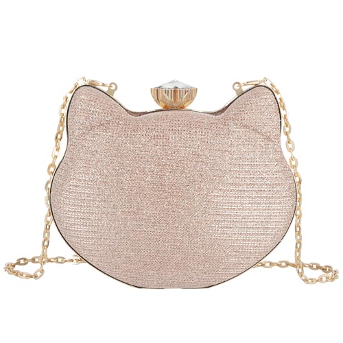 Quniko Women's Fashion Cat Head Shoulder Bag Sparkling...