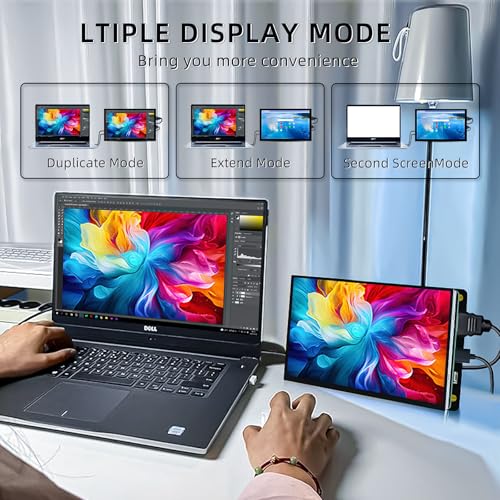 Image of HAMTYSAN 5 Inch IPS Touch Screen Display 800x480 HDMI Monitor for Raspberry Pi 5 /4 /3 /2, Laptop, PC - Portable & Wide Viewing Angle
