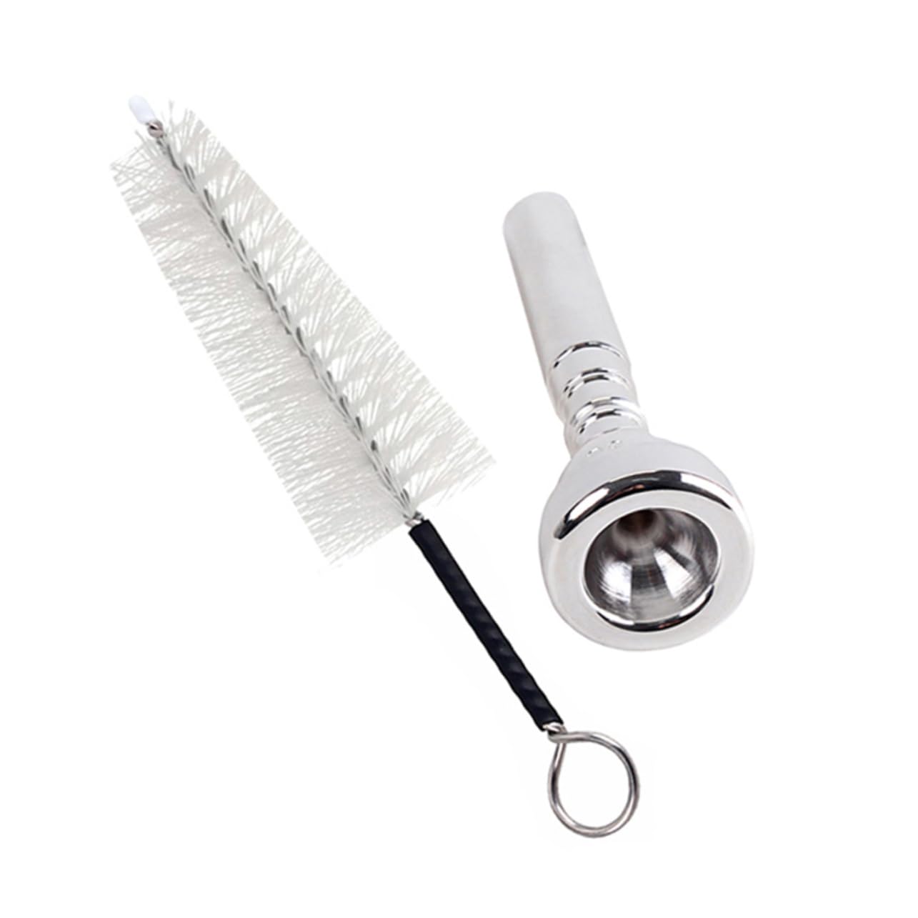 TOYANDONA 3pezzi Spazzole Per Tromba Metallo Placcato Argento Con Forma Professionale Pulizia Facile e Suono Per Musicisti Principianti e Professionisti