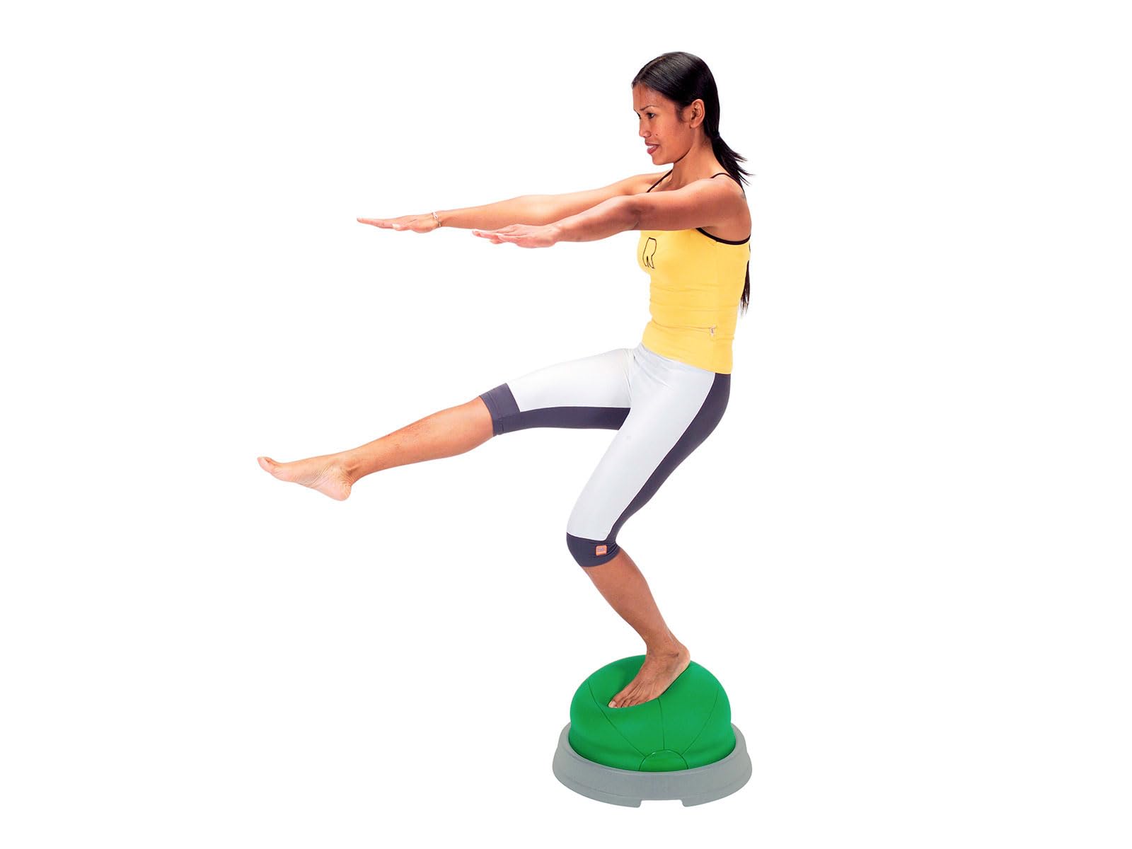 Gymnic Core Balance Halbkugel mit festem Sockel, multifunktionales Trainingsgerät für Gleichgewicht, Koordination und Rehabilitation, ideal für Fitness und posttraumatische Genesung
