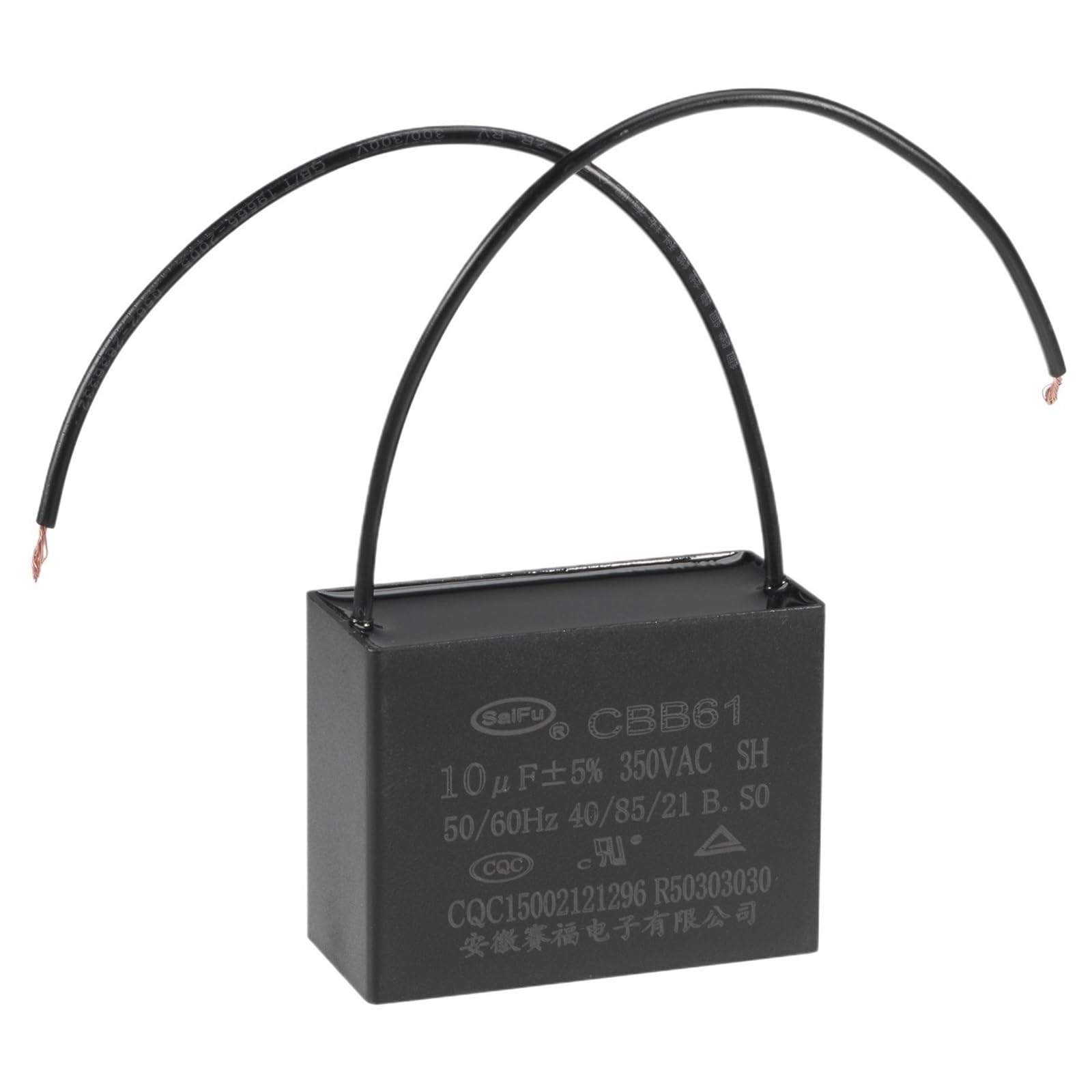 1/2/3Pc 1-30uF AC 350V CBB61 Condensador de ventilador de techo Condensador de película de polipropileno metalizado for generador de motor de bomba de ventilador eléctrico(30uF 2Pcs)