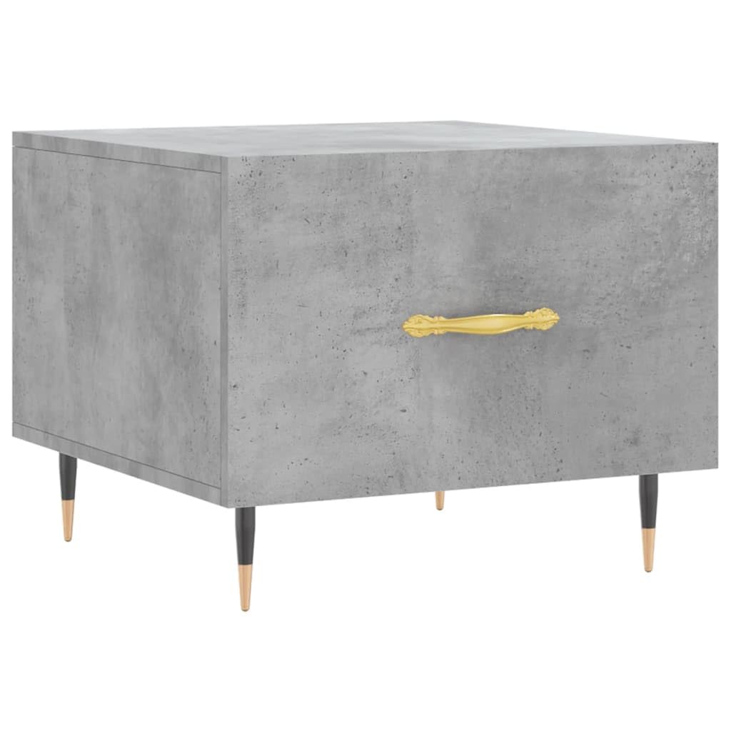 Table Basse Gris Béton 50x50x40 cm Bois d'Ingénierie