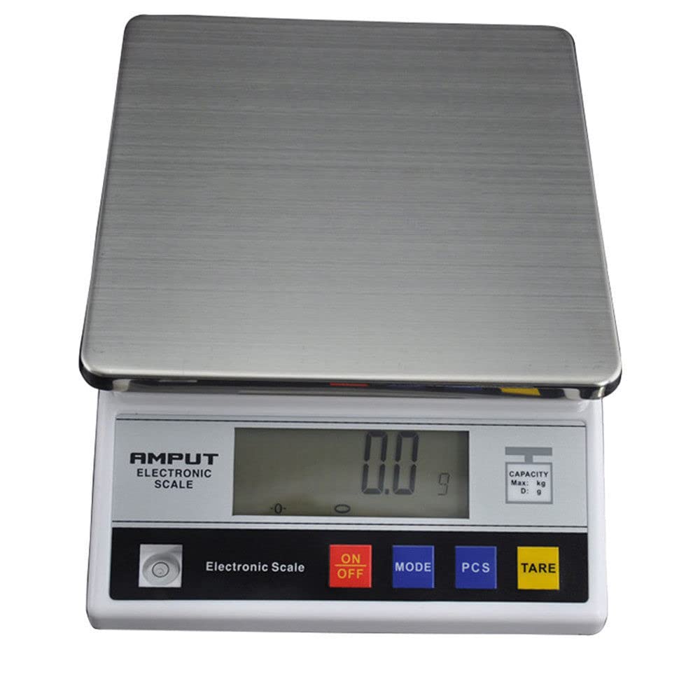 Báscula digital electrónica, 7,5 kg/0,1 g, báscula de cocina digital, báscula de laboratorio con pantalla LCD para cocina, mesa, oficina