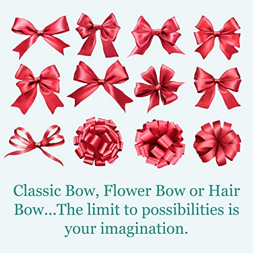 ISTOYO Easy Bow Maker for Ribbon and Wreaths, Easy Ribbon Bow Craft Tool for Christmas Gifts, Halloween Decoration, Greeting Cards, Wreaths and Fall Decor