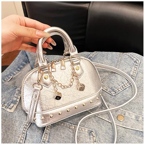 Bolso tote para mujer, mochila de cuero, bolso bandolera, bolso de mano para boda, baile de graduación, fiestas, trabajo y viaje (Estilo 517) miniatura 6
