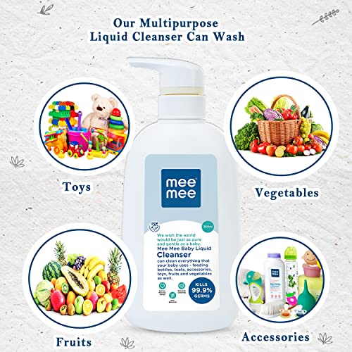 Mee-Mee-Anti-Bacterial-Baby-Liquid-Cleanser-Kills-999-Germs-Feeding-Bottle-Cleaner-Liquid-Bowls-Toys-Food-Accessories-300-ml-Bottle