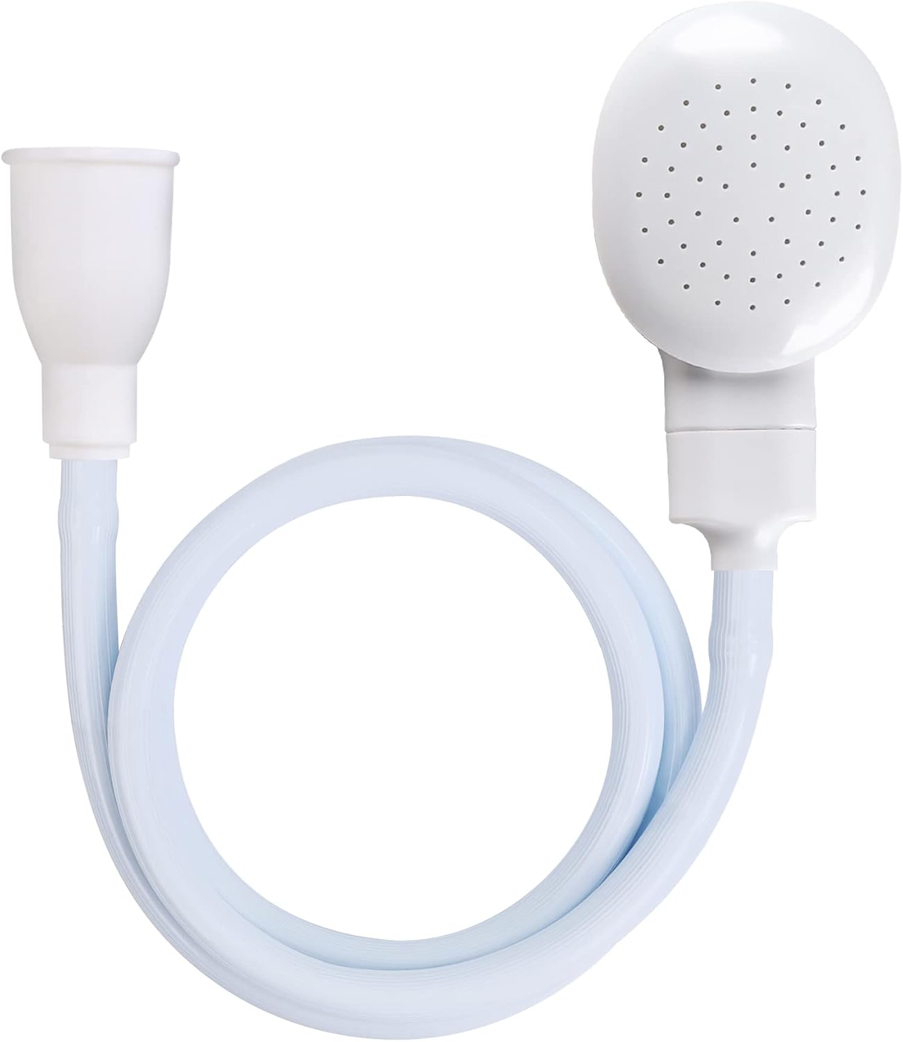 Pet Faucet Sprayer,Sink Spray Hose Portable Shampoo Sprayer,Shower Head with Slip On Spout Bath and Shampoo Spray,Faucet to Shower Converter,Dog Shower Pet Bath Handheld Showerhead,White