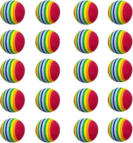 20PCS Golf Practice Balls, EVA Lightweight Sponge Balls for Indoor/Outdoor Golf Training,Adult Golfer Assistive Tools