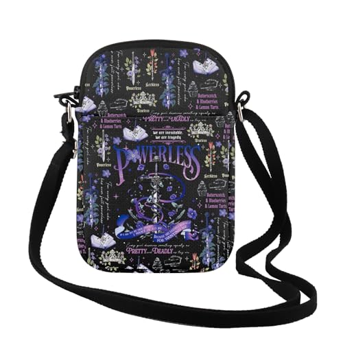 TSOTMO Romantasy Gift for Book Lovers Bookworms Gift Bookish Crossbody Bag for Fan Book Lover Book Nerds
