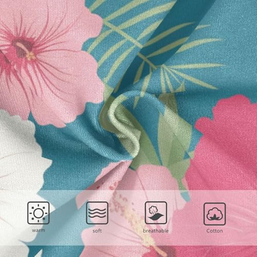 KLL Hibiscus Aloha Hawaiian Little Boys Pure Cotton Nighttime Underwear Cute Children Undies3