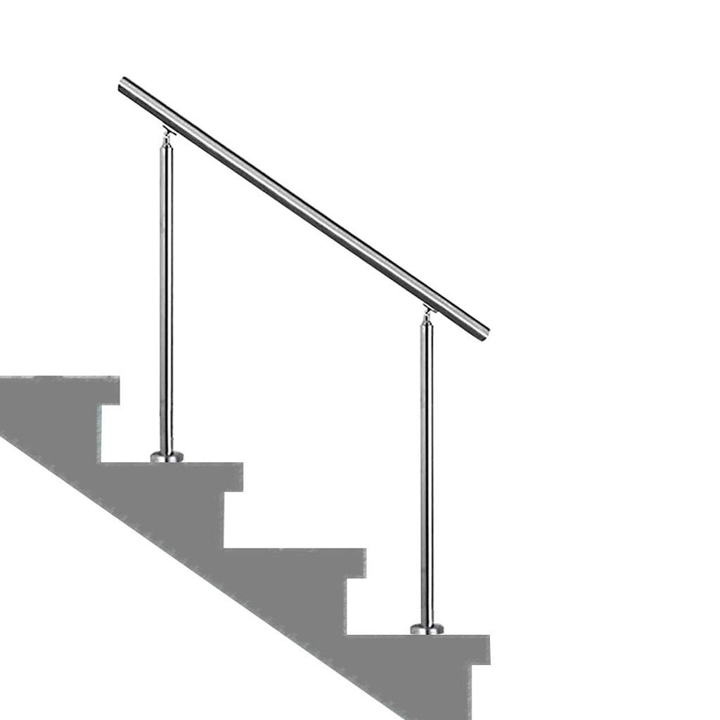 LWJSOCP Stair handrail Outdoor Step Handrails - Degree Adjustable - Stainless Steel Stair Handrails for Elderly and Disabled Indoors (Complete Kit)
