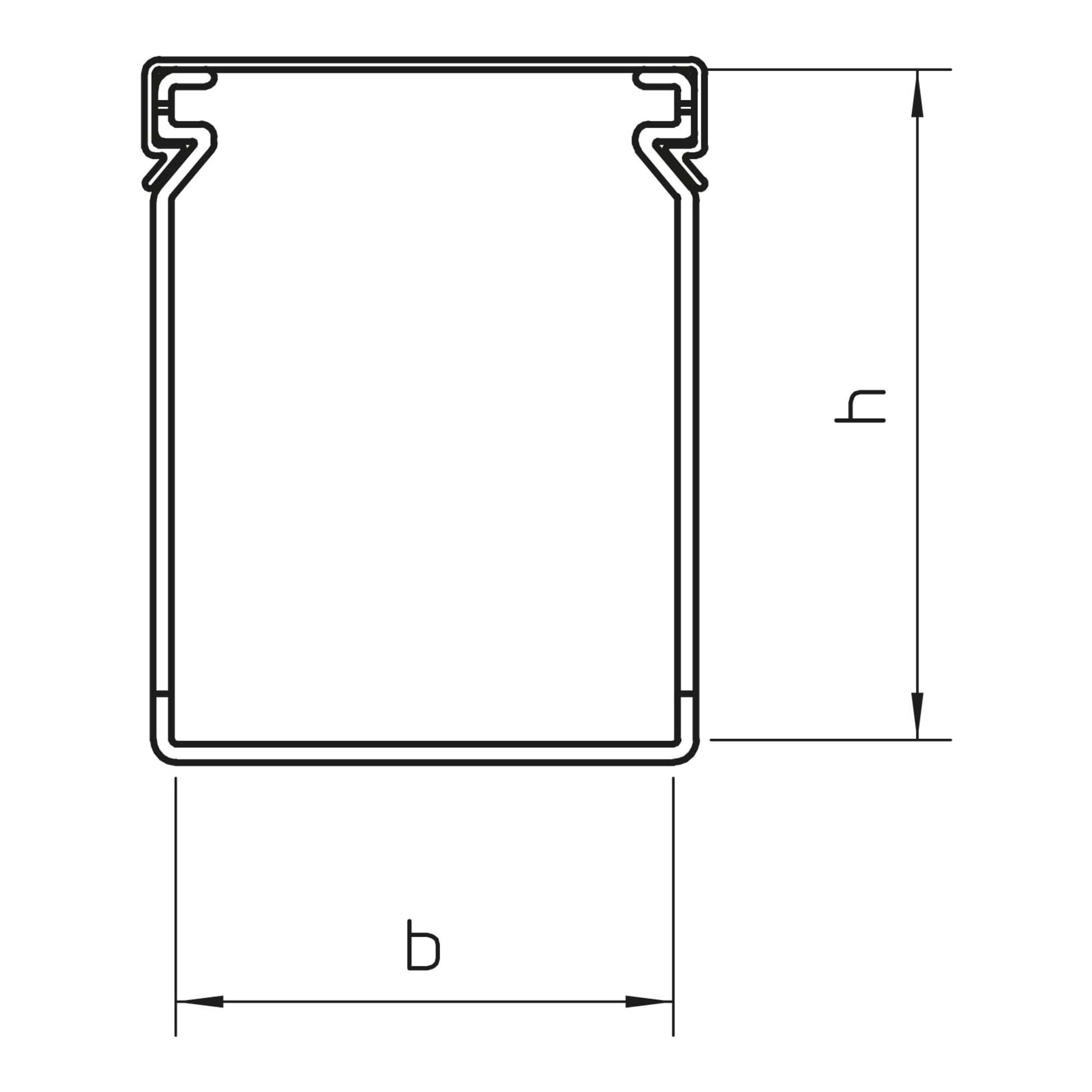 Obo-bettermann - Canal cuadro lk4/neutro 80x40mm gris
