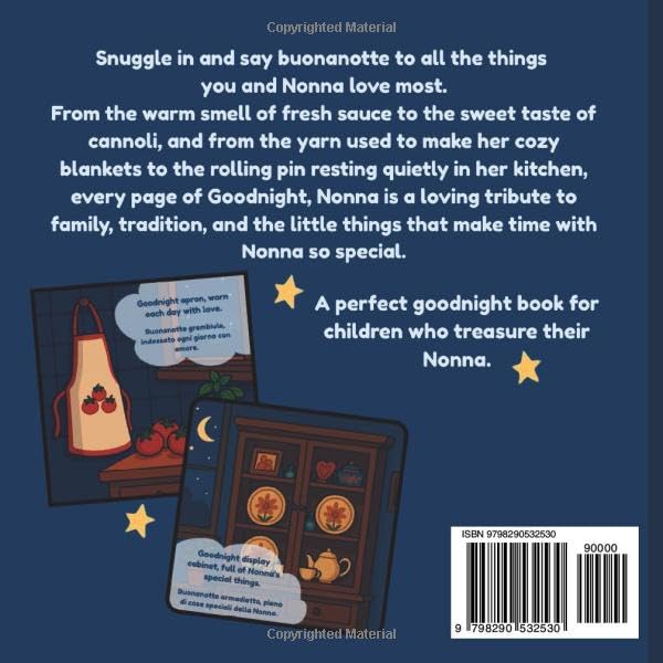 Goodnight Buonanotte Nonna and Things We Both Love: A Sweet Italian Bedtime Story for Toddlers and Babies | Bilingual Italian-English Children’s Book ... (Goodnight & Good Morning to Nonno and Nonna) - Image 2