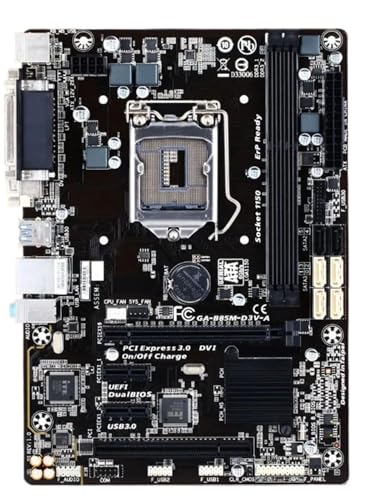 Carte mère B85M-D3V-A Intel B85 DDR3 SATA 3.0 USB 3.0 Micro ATX LGA 1150 PC