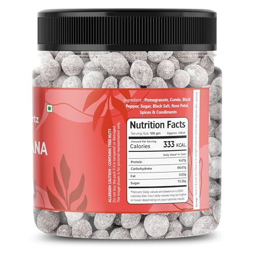 Image of FreshoCartz Delicious Anardana Churan /Goli | Pachak Digestive Mouthfreshner | Pomegranate Mukhwas - Jar Pack (400g (Pack of 3))