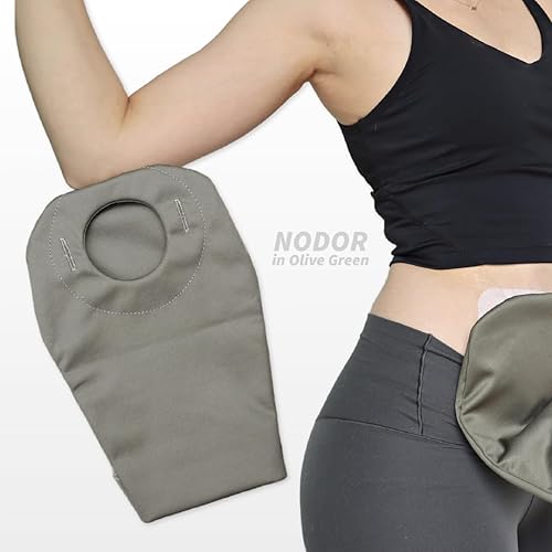 Miniatura 4 de NODOR - Fundas para bolsas de ostomía que reducen el olor, absorben la humedad, tela fresca, se adaptan a todos los tamaños de ostomía, protección