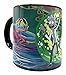 Rick And Morty Portal Heat Reactive Ceramic Coffee Mug Heat and Color Changing Coffee Cup Black