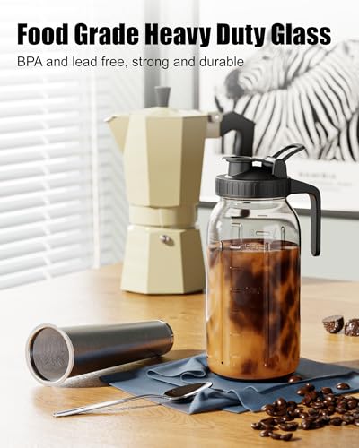 VA1KENE 2-Pack 64oz Cold Brew Jars