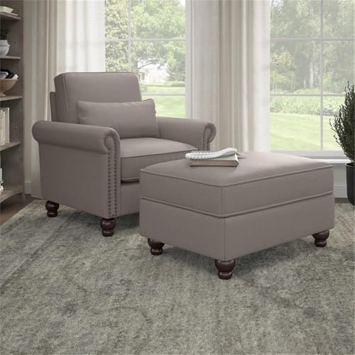 Sillón Plegable Beige con Tela y Estructura Metal Madera miniatura 2