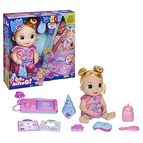 Muñeca Baby Alive Lulu Achoo 12 pulgadas interactiva miniatura 2