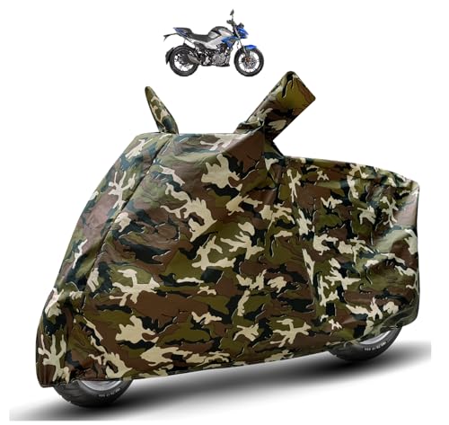 Image of Auto Hub Waterproof Bike Cover Compatible with Hero Xtreme Dustproof, UV Protection Two Wheeler Bike Xtreme Cover - Army Print