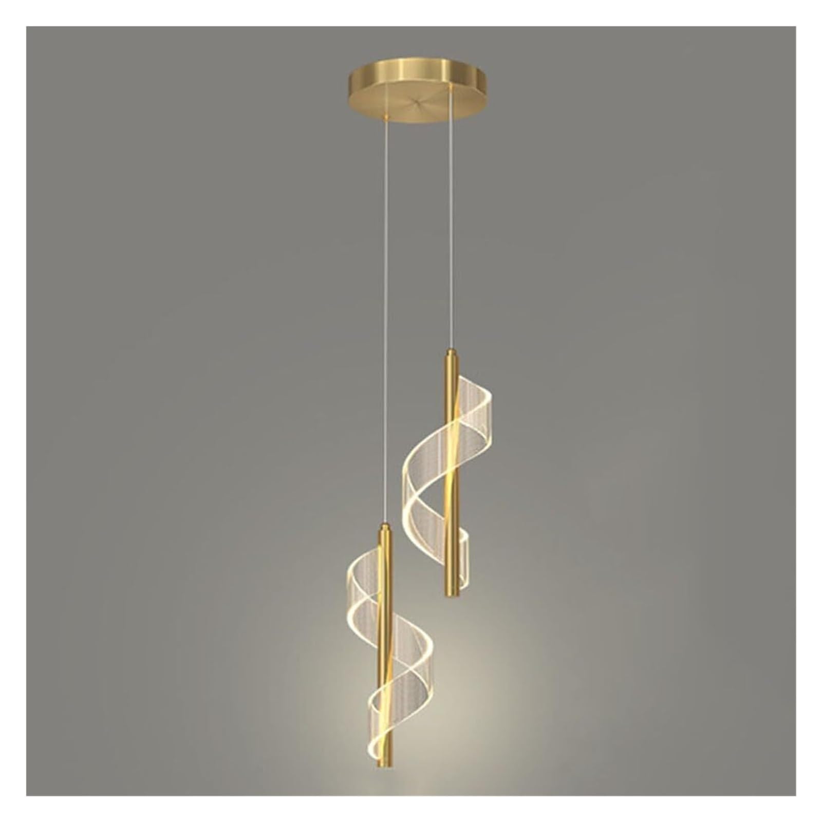 LYMSXAZOU LED Pendant Light Fixture, Modern Chandelier, Dimmable Lighting for Kitchen, Dining Room, Living Restaurant