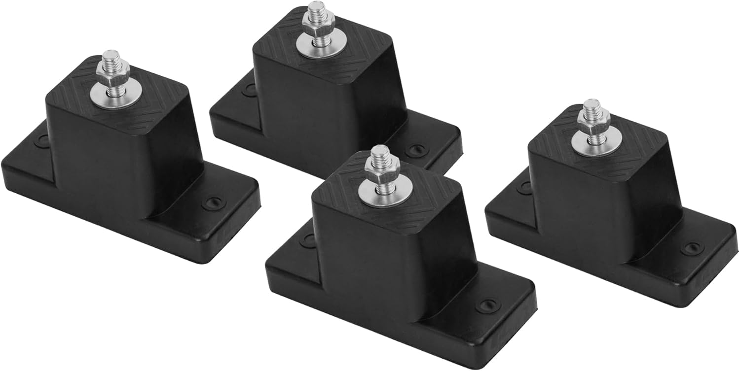 Piedini antivibrazioni Wostore per climatizzatori, 4 supporti in gomma Silent Block M8 con ammortizzatori per pompe di calore e climatizzatori split Portata 200 kg, riduzione del rumore