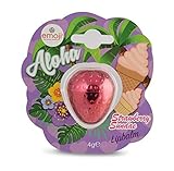 Emoji Strawberry Sundae Lip Balm, rosa oscuro