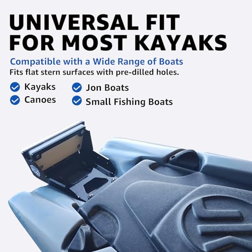 HKTE Heavy Duty Kayak Motor Mount, Universal Aluminum Trolling Motor Bracket for Kayaks & Canoes, Supports Up to 3HP Motors, Stable Clamp-On Design, Corrosion Resistant by HKTE TOOLS&EQUIPMENT - Image 6