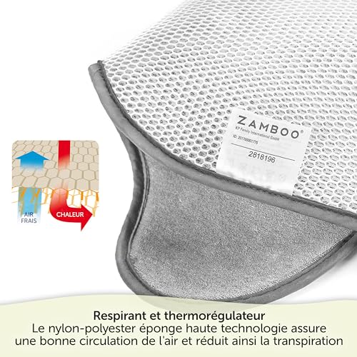 Zamboo Coussin Siege Auto Été, Assise pour Cosy Bebe Respirante, Gris – vue 3