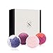 Produktbild STENDERS Badebomben Geschenkset-Set - 4 Stk Sprudelnde Badekugeln mit Reinem Olivenöl, Blaubeer-Himbeer-Extrakt, Feuchtigkeitsspendendes Fizzy Spa Badebomben Set - Die Perfekte Geschenkidee
