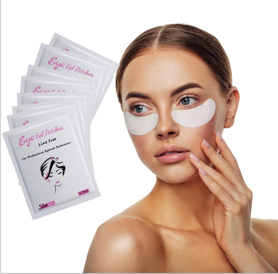 NEW Eye Gel Pads, 50 works Eyelash Extension Pads Lints Free, Facials